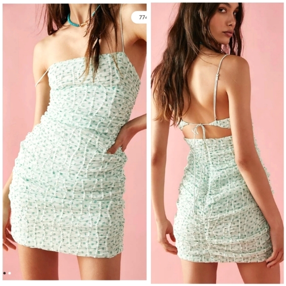New For Love & Lemons × Free People Drea Mini Dress - Picture 1 of 10